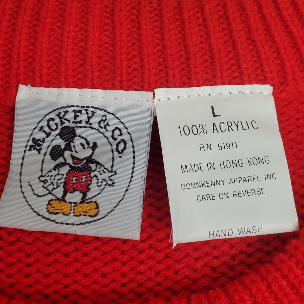 Vintage 90's Mickey Mouse Sweater NWOT Disney L - Picture 4 of 4